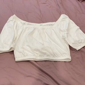 Off the shoulder crop top